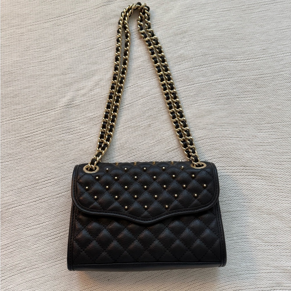 Classic Rebecca Minkoff quilted chain strap bag leather